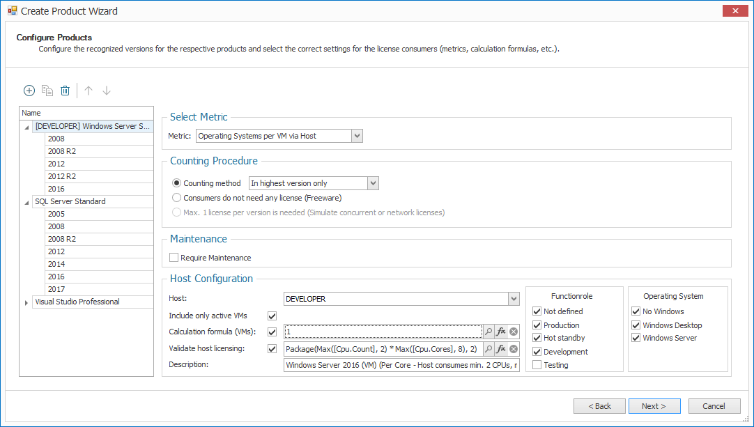 Automatic Detection of Products and the Right Settings