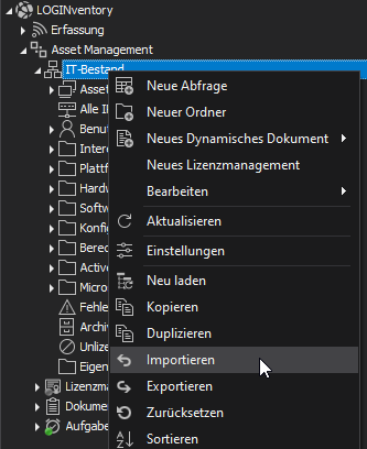 import query