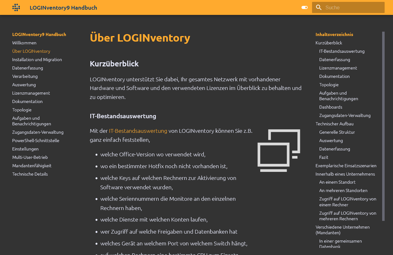 Handbuch Dark Mode