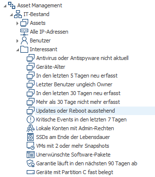 LOGINventory Ordner "Interessant"