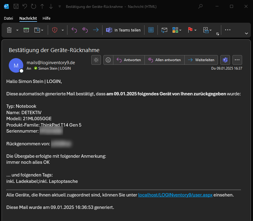 MailConfirmation