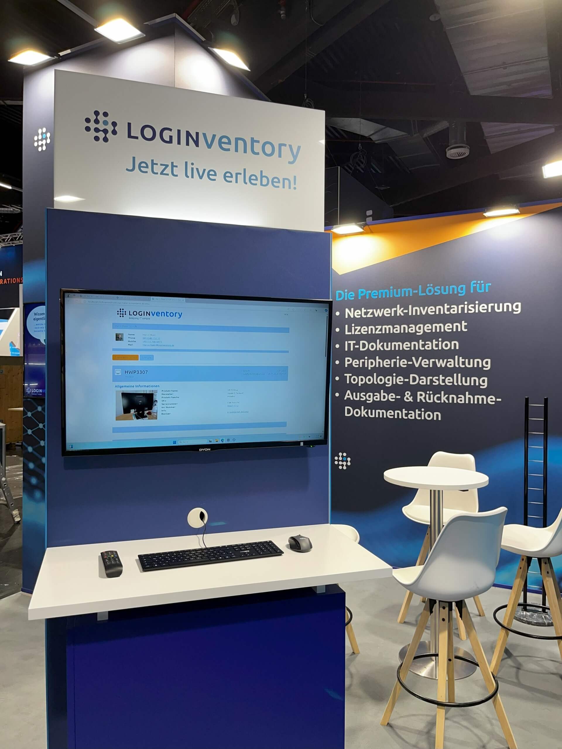 LOGINventory auf der it-sa: Foto des Stands