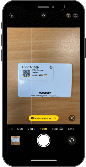 Non IT Asset Scan Key Card